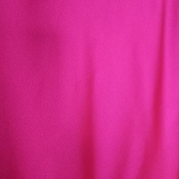 Hot Pink Satin Neon XSmall Maxi Skirt Made In USA Coquette Clean Girl Elegant - Picture 5 of 10